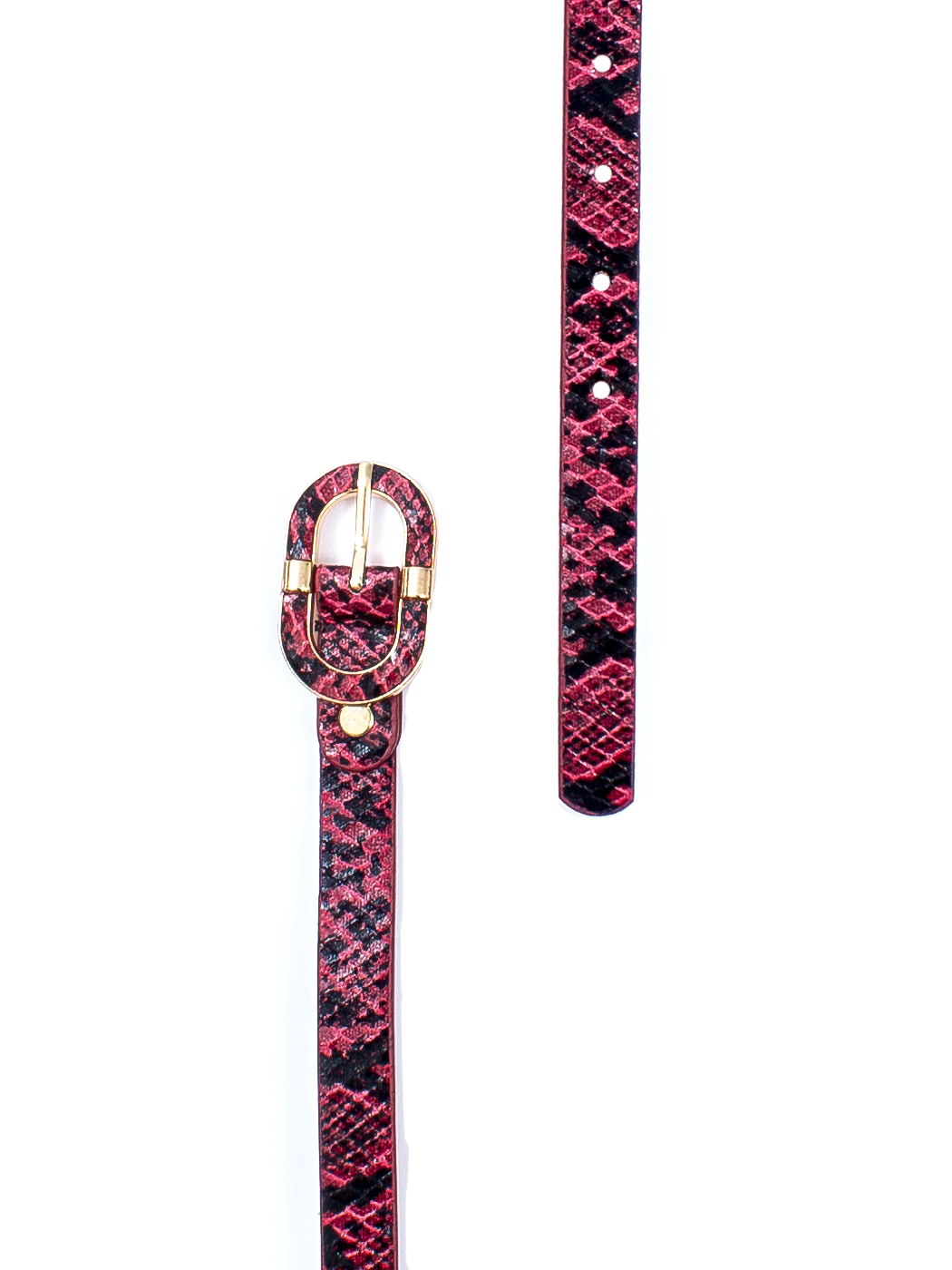 CINTURA SNAKE, TG UNICA - RED